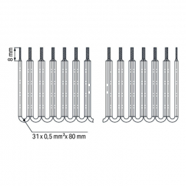 WAGO | 709-107 | WIRE COMMONING CHAIN; INSULATED; 32 CONNECT