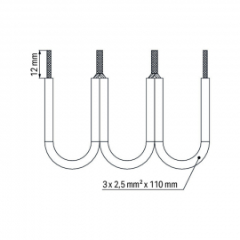 WAGO | 709-110 | WIRE COMMONING CHAIN; INSULATED; 4 CONNECTI