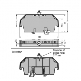 WAGO | 709-153 | COVER; TYPE 1; SUITABLE FOR COVER CARRIER,