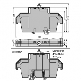 WAGO | 709-154 | COVER; TYPE 2; SUITABLE FOR COVER CARRIER,