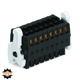 1-CONDUCTOR FEMALE CONNECTOR,  2-ROW CAGE CLAMP®,  BLACK