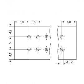 WAGO | 713-1403/037-000 | THT MALE HEADER, 2-ROW; 0.8 X 0.8