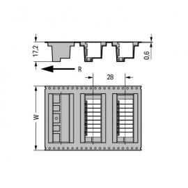 WAGO | 713-1423/105-000/997-405 | THR MALE HEADER, 2-ROW; 0.