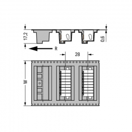 WAGO | 713-1423/116-000/997-405 | THR MALE HEADER, 2-ROW; 0.