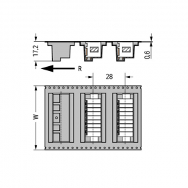 WAGO | 713-1423/117-000/997-405 | THR MALE HEADER, 2-ROW; 0.