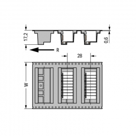 WAGO | 713-1426/105-000/997-406 | THR MALE HEADER, 2-ROW 0.8