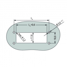 WAGO | 713-1492/037-000 | PANEL FEEDTHROUGH MALE CONNECTOR;