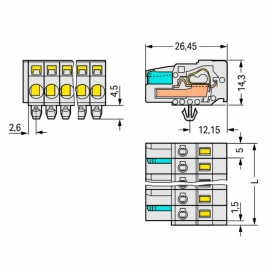 WAGO | 721-102/008-000 | 1-CONDUCTOR FEMALE PLUG; 100% PROTE