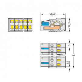 WAGO | 721-102/026-000 | 1-CONDUCTOR FEMALE PLUG; 100% PROTE