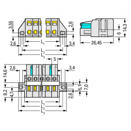 WAGO | 721-107/027-000 | 1-CONDUCTOR FEMALE PLUG; 100% PROTE