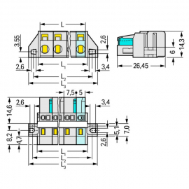 WAGO | 721-208/027-000 | 1-CONDUCTOR FEMALE PLUG; 100% PROTE