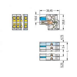 WAGO | 721-2102/026-000 | 2-CONDUCTOR FEMALE CONNECTOR; 100%