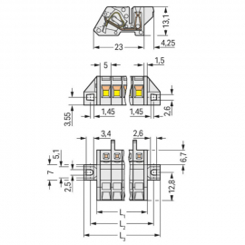 WAGO | 721-302/031-000 | 1-CONDUCTOR FEMALE PLUG; ANGLED; 10