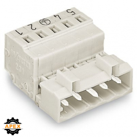 WAGO | 721-605/018-042 | 1-CONDUCTOR MALE CONNECTOR; 100% PR