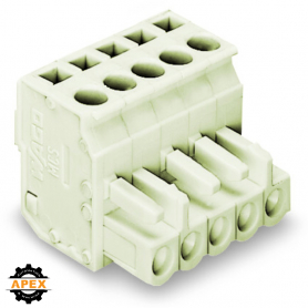 WAGO | 722-220/026-000 | 1-CONDUCTOR FEMALE PLUG; ANGLED; 10