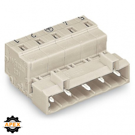 WAGO | 723-604/000-042 | 1-CONDUCTOR MALE CONNECTOR; 100% PR