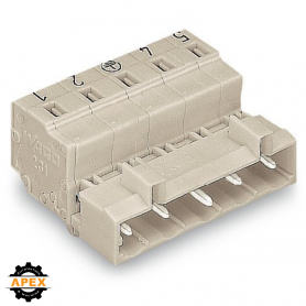 WAGO | 723-604/018-042 | 1-CONDUCTOR MALE CONNECTOR; 100% PR