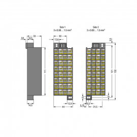 WAGO | 726-122 | MATRIX PATCHBOARD; 32-POLE; MARKING 33-64;