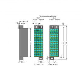 WAGO | 726-342 | MATRIX PATCHBOARD; 32-POLE; MARKING 33-64;