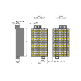 WAGO | 726-421 | MATRIX PATCHBOARD; 48-POLE; MARKING 1-48; C