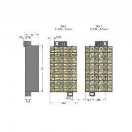 WAGO | 726-521 | MATRIX PATCHBOARD; 48-POLE; MARKING 1-48; C