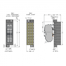 WAGO | 726-652 | COMMON POTENTIAL MATRIX PATCHBOARD; MARKING