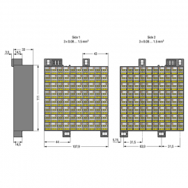 WAGO | 726-721 | MATRIX PATCHBOARD; 80-POLE; MARKING 1-80; C