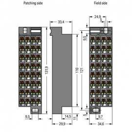 WAGO | 726-770 | MATRIX PATCHBOARD; 32-POLE; PLAIN; COLORS O