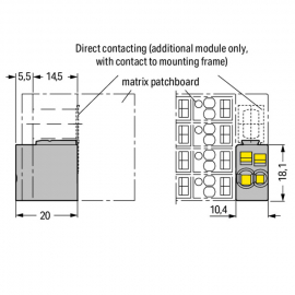 WAGO | 726-903 | MATRIX PATCHBOARD; 4,00 MM²; WHITE