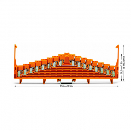 WAGO | 727-125 | 8-LEVEL SAME POTENTIAL TERMINAL BLOCK; FOR