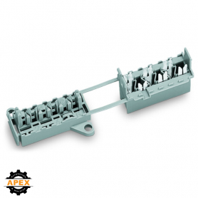 WAGO | 730-126 | SOCKET WITH FIXING FLANGES 6-POLE, GRAY