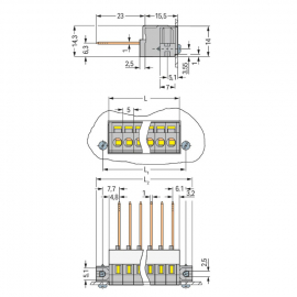 WAGO | 731-132 | FEEDTHROUGH TERMINAL BLOCK; PLATE THICKNESS