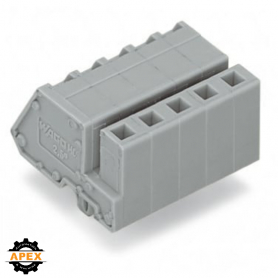 WAGO | 731-505/008-000 | 1-CONDUCTOR FEMALE PLUG; ANGLED; SN