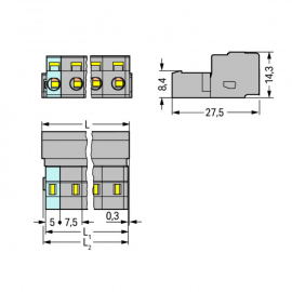 WAGO | 731-602 | 1-CONDUCTOR MALE CONNECTOR; 2.5 MM²; PIN SP