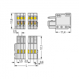 WAGO | 733-102 | 1-CONDUCTOR FEMALE PLUG; 100% PROTECTED AGA