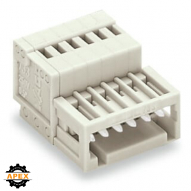 WAGO | 733-205 | 1-CONDUCTOR MALE CONNECTOR; 100% PROTECTED