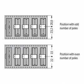 THR MALE HEADER; 0.8 X 0.8 MM SOLDER PIN; STRAIGHT; 100% PRO