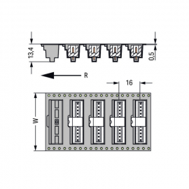 THR MALE HEADER; 0.8 X 0.8 MM SOLDER PIN; STRAIGHT; 100% PRO