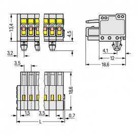 WAGO | 734-102/008-000 | 1-CONDUCTOR FEMALE PLUG; 100% PROTE