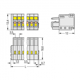 WAGO | 734-103 | 1-CONDUCTOR FEMALE PLUG; 100% PROTECTED AGA