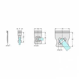 WAGO | 734-128 | STRAIN RELIEF PLATE; 12.5 MM WIDE; LIGHT GR