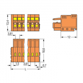 WAGO | 734-202 | 1-CONDUCTOR FEMALE PLUG; 100% PROTECTED AGA