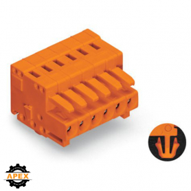 WAGO | 734-206/008-000 | 1-CONDUCTOR FEMALE PLUG; 100% PROTE