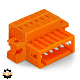 1-CONDUCTOR MALE CONNECTOR, CAGE CLAMP®, ORANGE