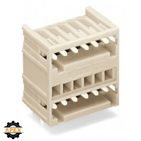 WAGO | 734-407 | THT DOUBLE-DECK MALE HEADER; 1.0 X 1.0 MM S
