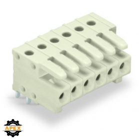 WAGO | 734-554 | THT FEMALE HEADER; 0.9 X 0.9 MM SOLDER PIN;