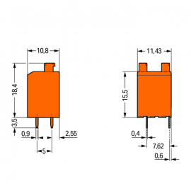 WAGO | 735-123/001-000 | PCB TERMINAL BLOCK; PUSH-BUTTON; 1.