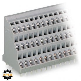 WAGO | 737-112 | TRIPLE-DECK PCB TERMINAL BLOCK; 2.5 MM²; PI