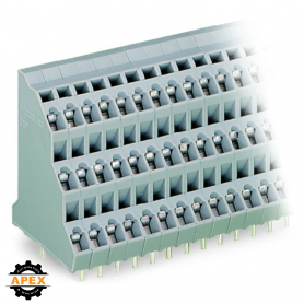 WAGO | 737-206 | TRIPLE-DECK PCB TERMINAL BLOCK; 2.5 MM²; PI