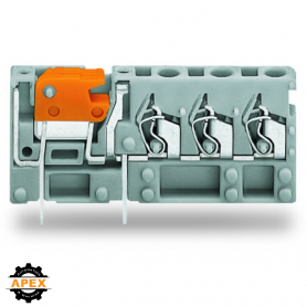 WAGO | 742-153 | STACKABLE 3-CONDUCTOR PCB TERMINAL BLOCK; W